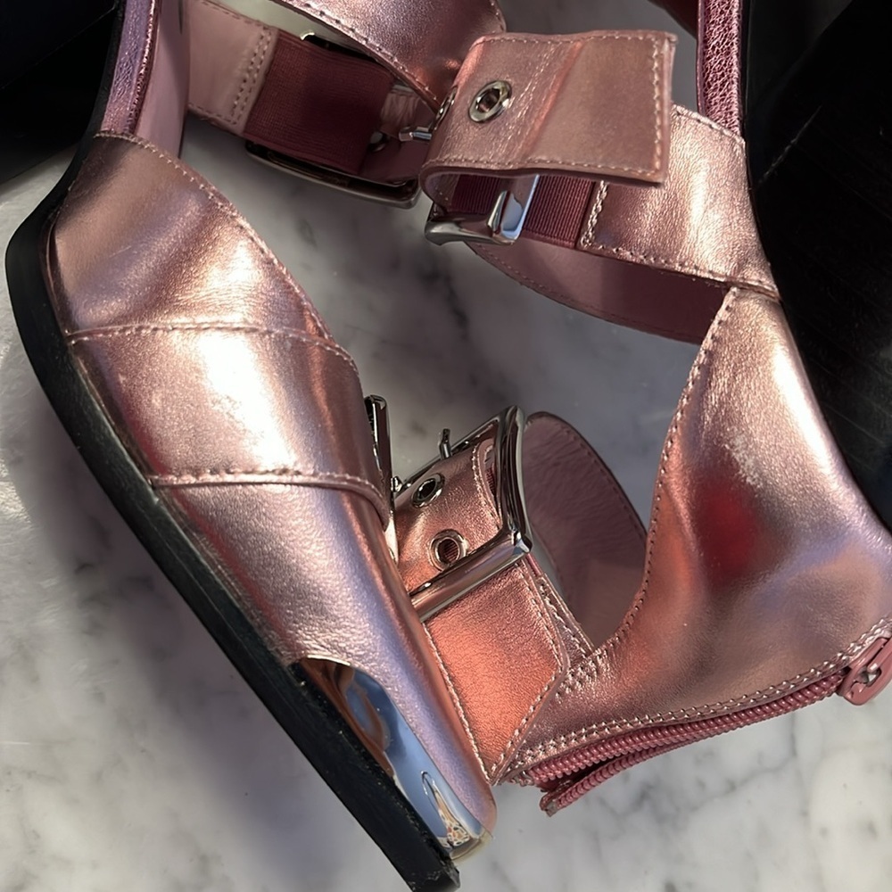 Free People x Jeffrey Campbell Hendrix Heels Pink Size 8 NWT READ - Picture 11 of 13